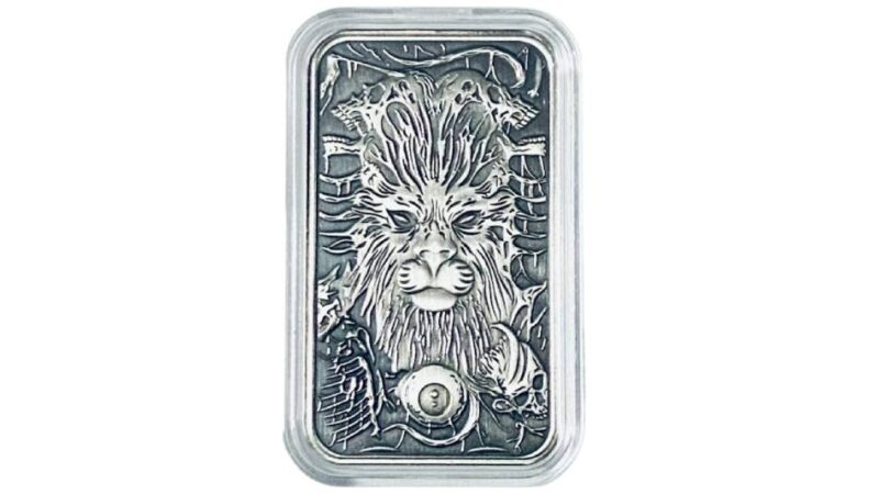 Horror Zodiacs – Leo 1 Oz Antique Finish Bar