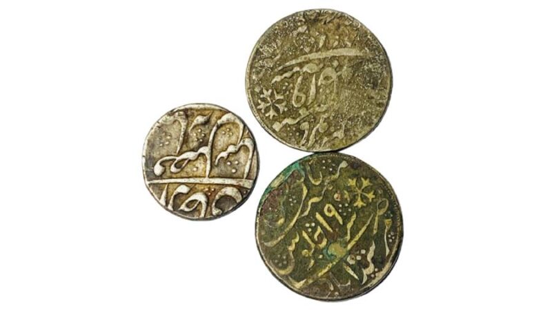 Indian Bengal Presidency 19th Century Silver Coins