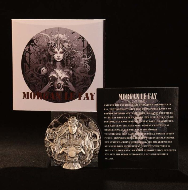 Morgan the Fairy 2 oz Silver Coin UV Enameled - Image 7