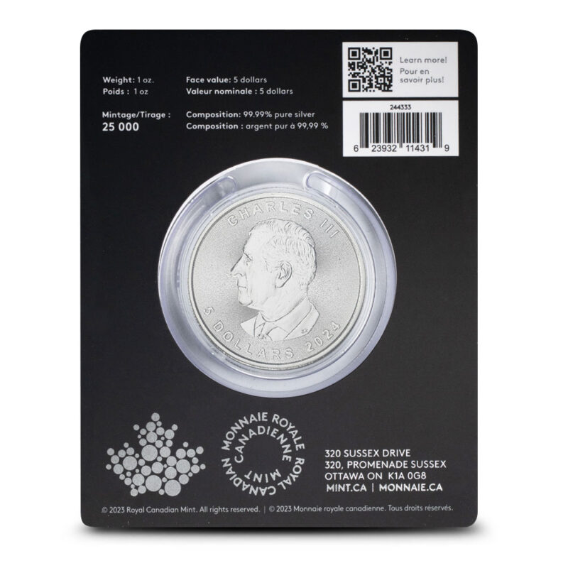 Maple Leaf Polar Bear Privy 1 oz Silver Coin in Card - Image 2