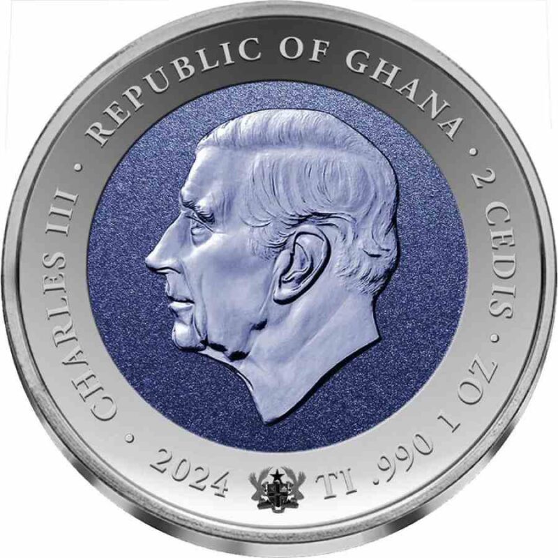 2024 Ghana Space Shuttle Discovery 1 oz Titanium - Image 3