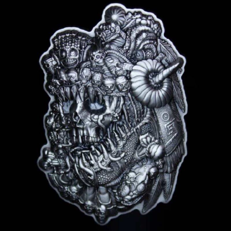 Aztec God Of Death 2 Oz Silver Stacker - Image 4