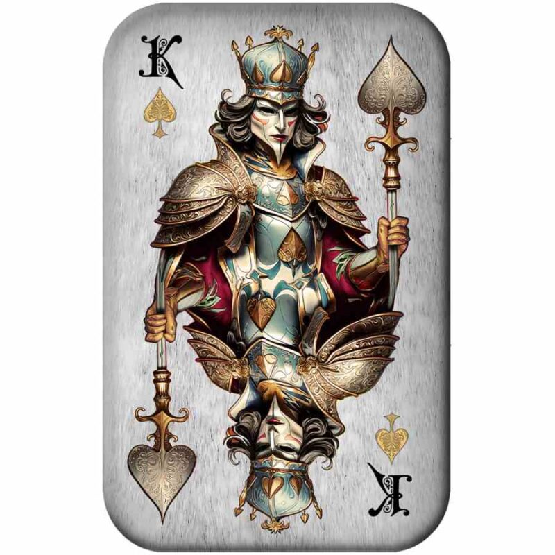 King of Spades Poker Cards 2 Oz Silver Bar