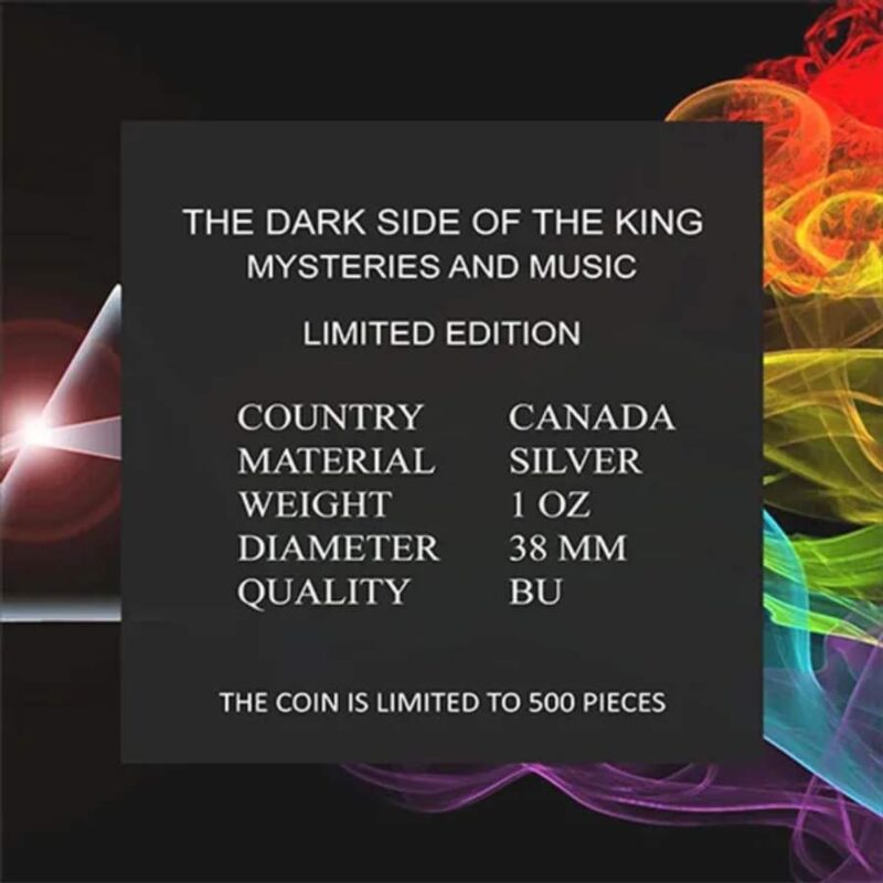 Dark Side of the King 1 Oz Silver Coin - Image 4