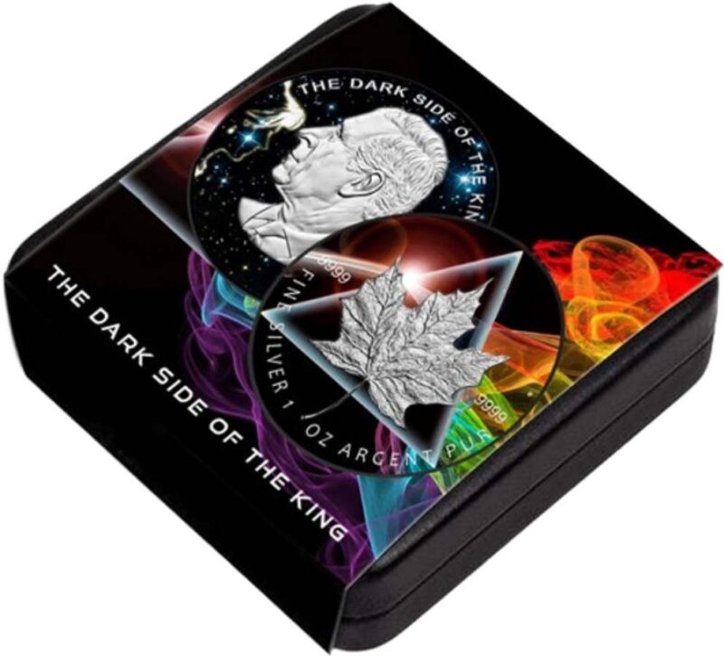 Dark Side of the King 1 Oz Silver Coin - Image 3