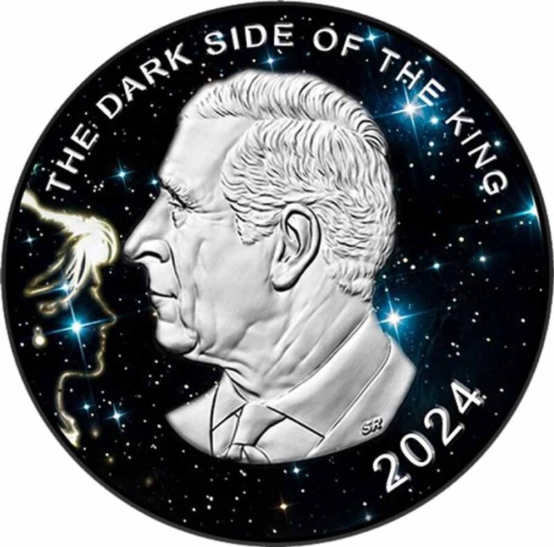 Dark Side of the King 1 Oz Silver Coin