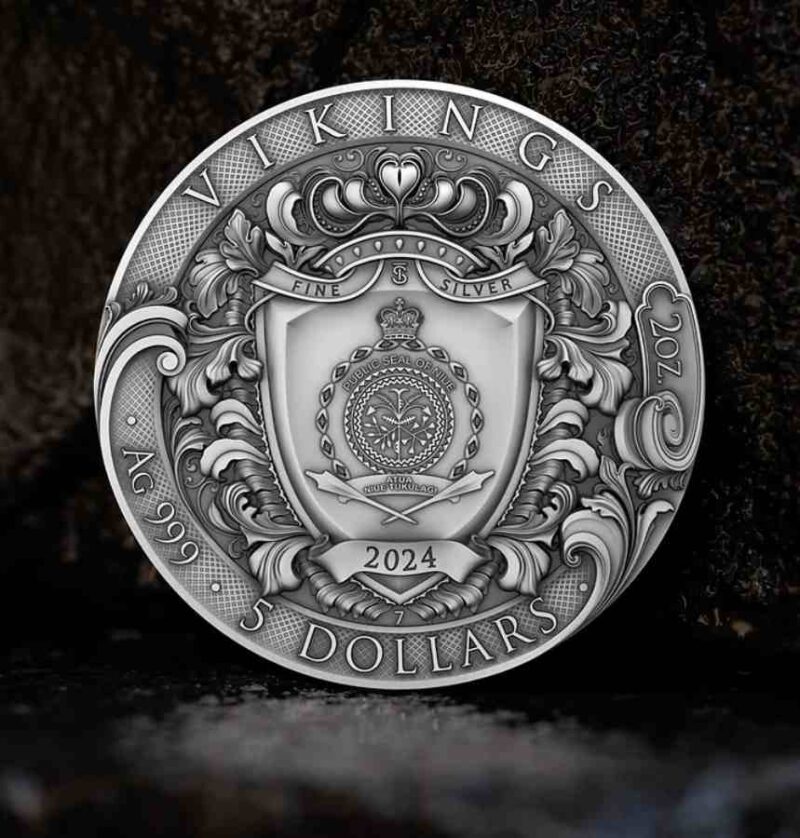 Vikings 2 Oz Ultra High Relief Silver Coin - Image 5