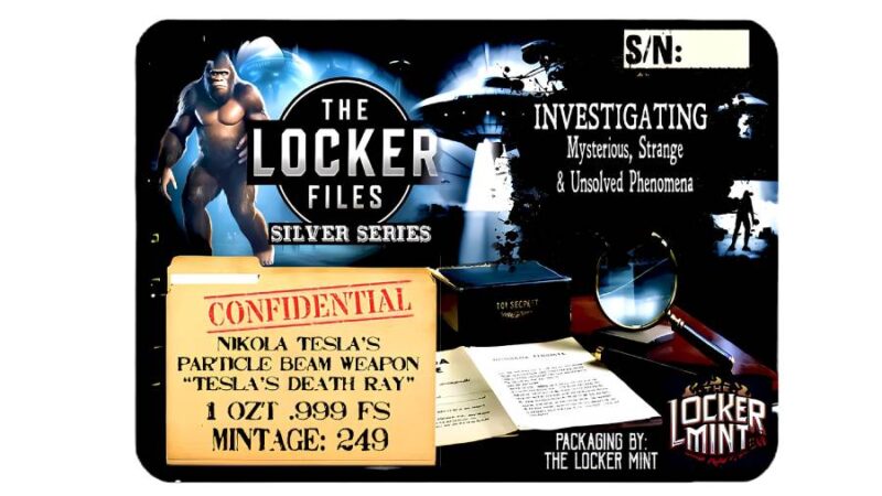 The Locker Tesla Files 1 Oz Colorized Bars - Image 2